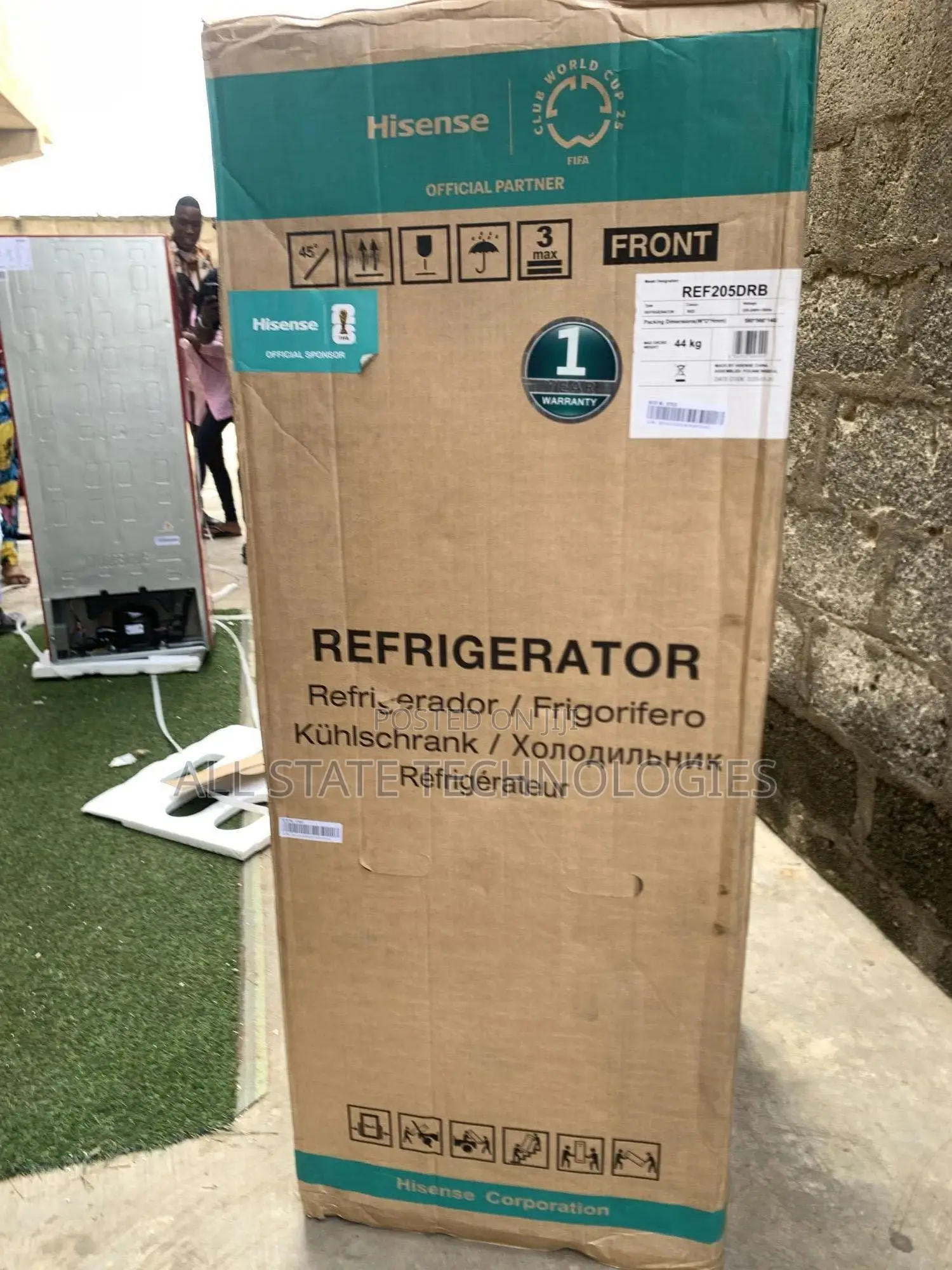 Hisense Ref 205 DRB Stylish 204l Fridge With Dispenser