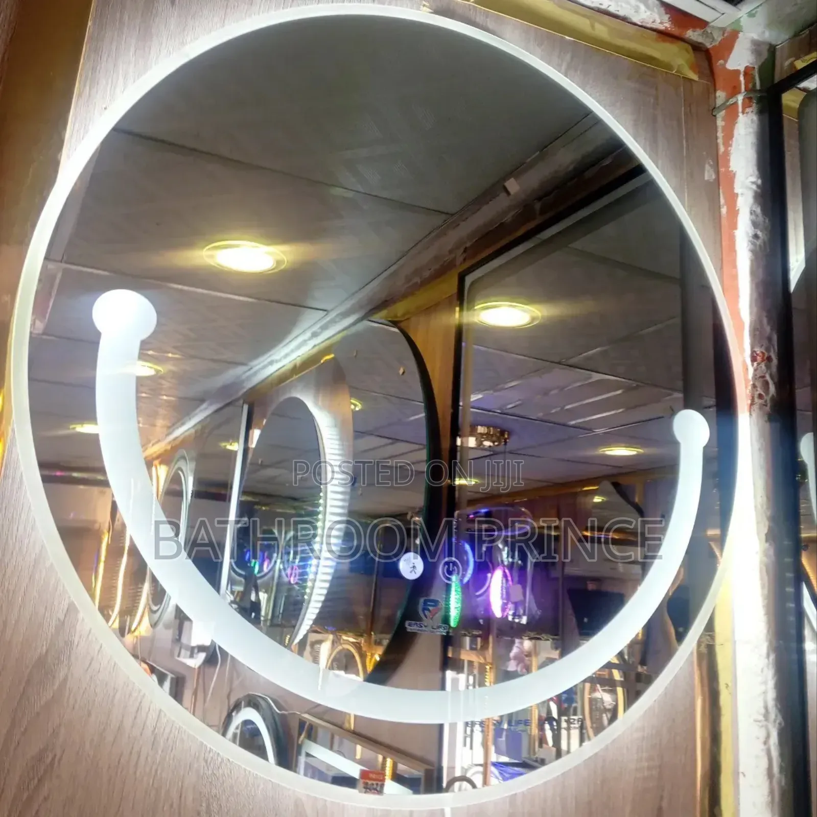 Round Led Mirror With Front Light