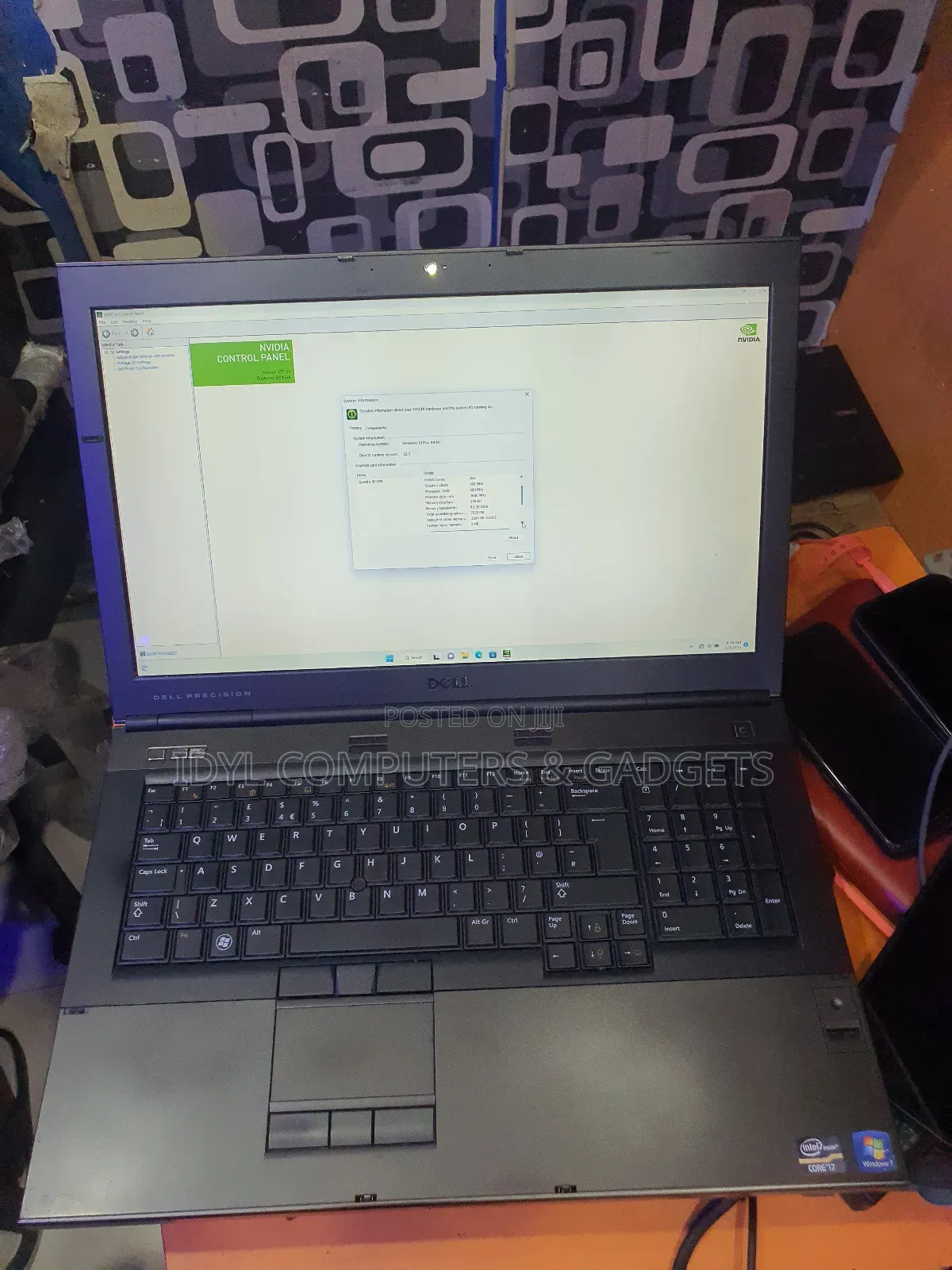 Laptop Dell Precision M6600 24GB Intel Core Ultra 7 SSD 256GB