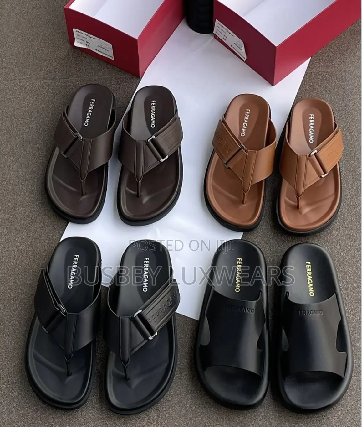 Ferragamo Mens Slippers