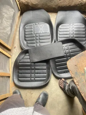Leather Universal Floor Mat Black