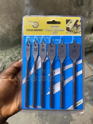 6pcs Flat Wood Bit Set