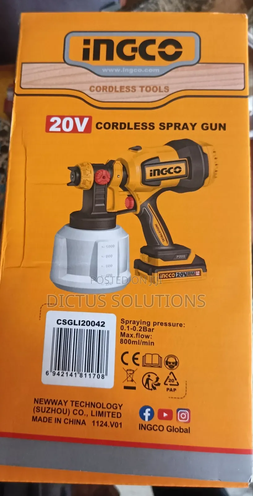 Quality Rechargeable Cordless Paint Sprayer Gun Machine
