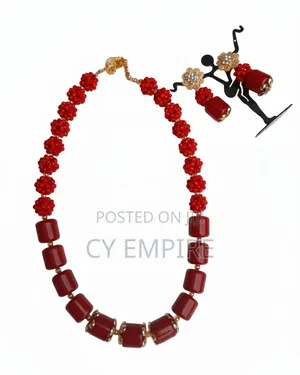 Wine Beaded Jewelry Set