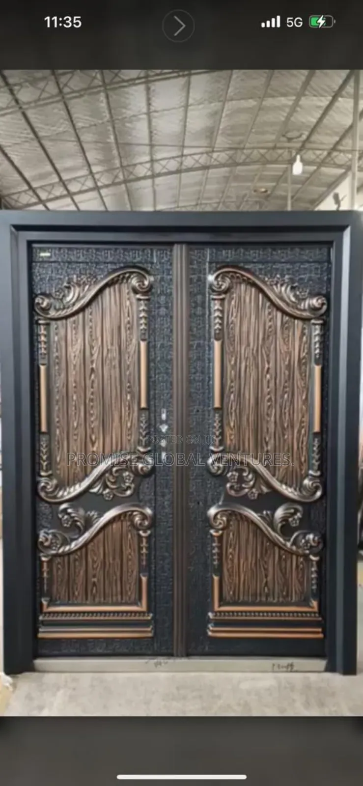 5ft Copper Cast Door