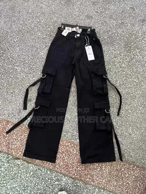 Quality Children's and Teenagers Bargain Cargo Jeans Black