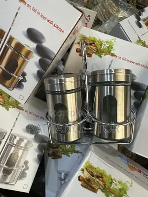 2 In 1 Stainless Steel Salt And Pepper Sharkers