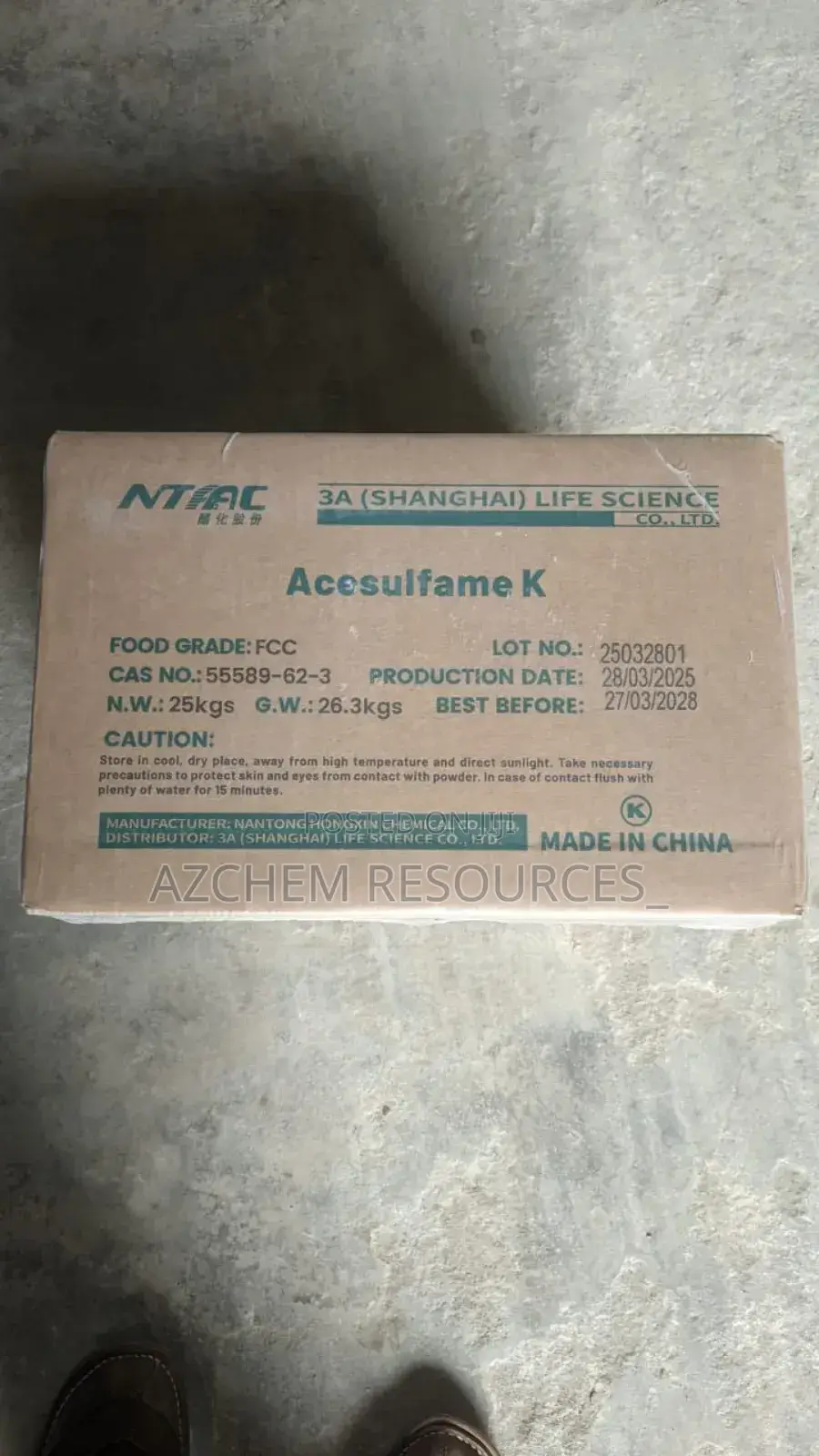 Acesulfame-K Ack - 25kg