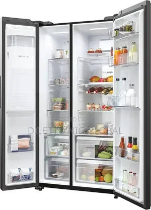 Haier Side by Side Fridge Freezer With Ice Dispenser