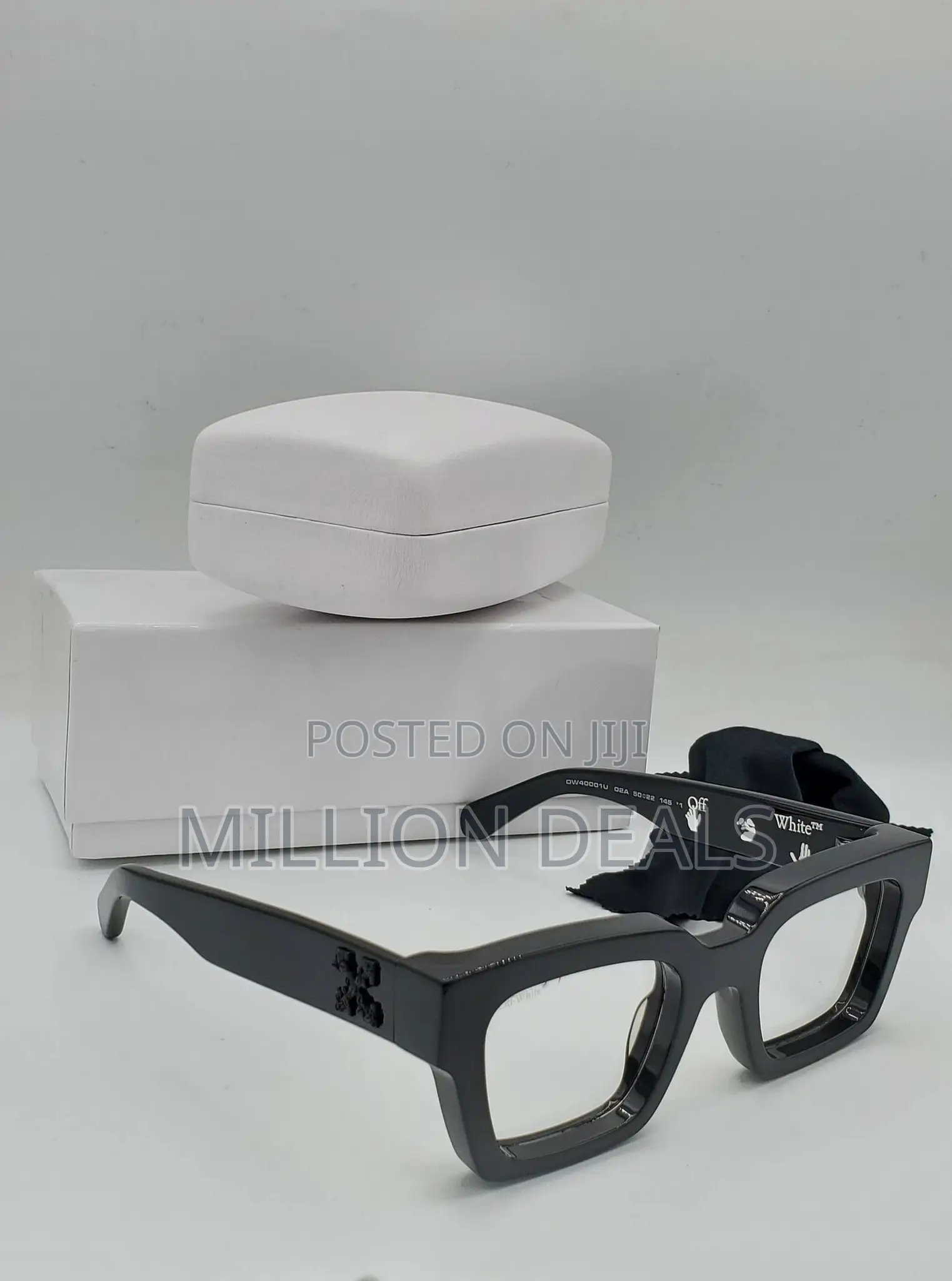 Frame Classic Square Men's Off-White Glasses
