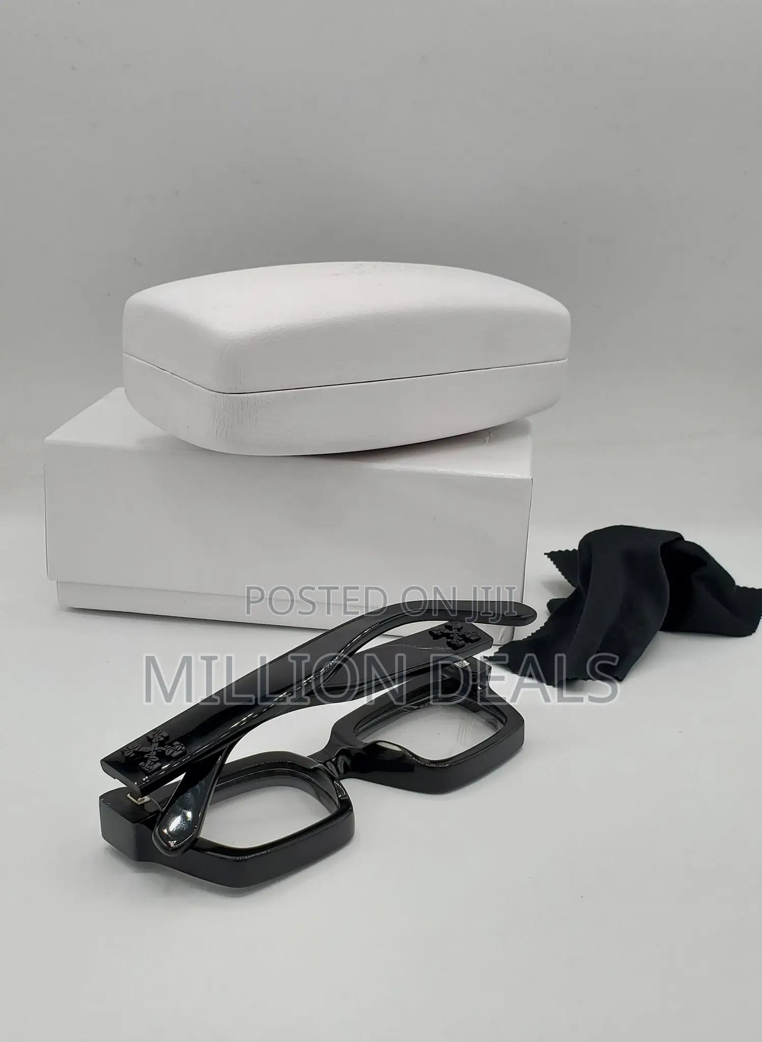 Frame Classic Square Men's Off-White Glasses