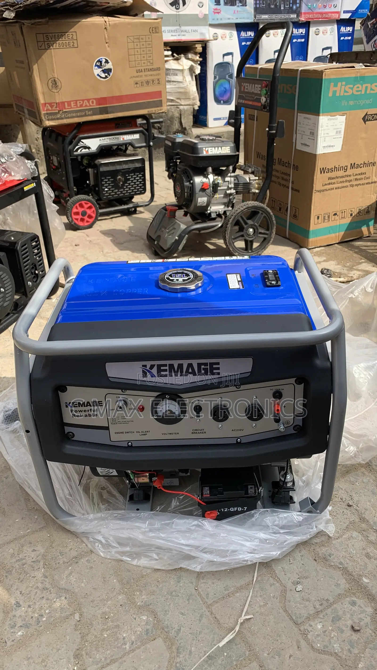 Kemage Petrol 4.5kva Key Remote Control 100% Copper Coil