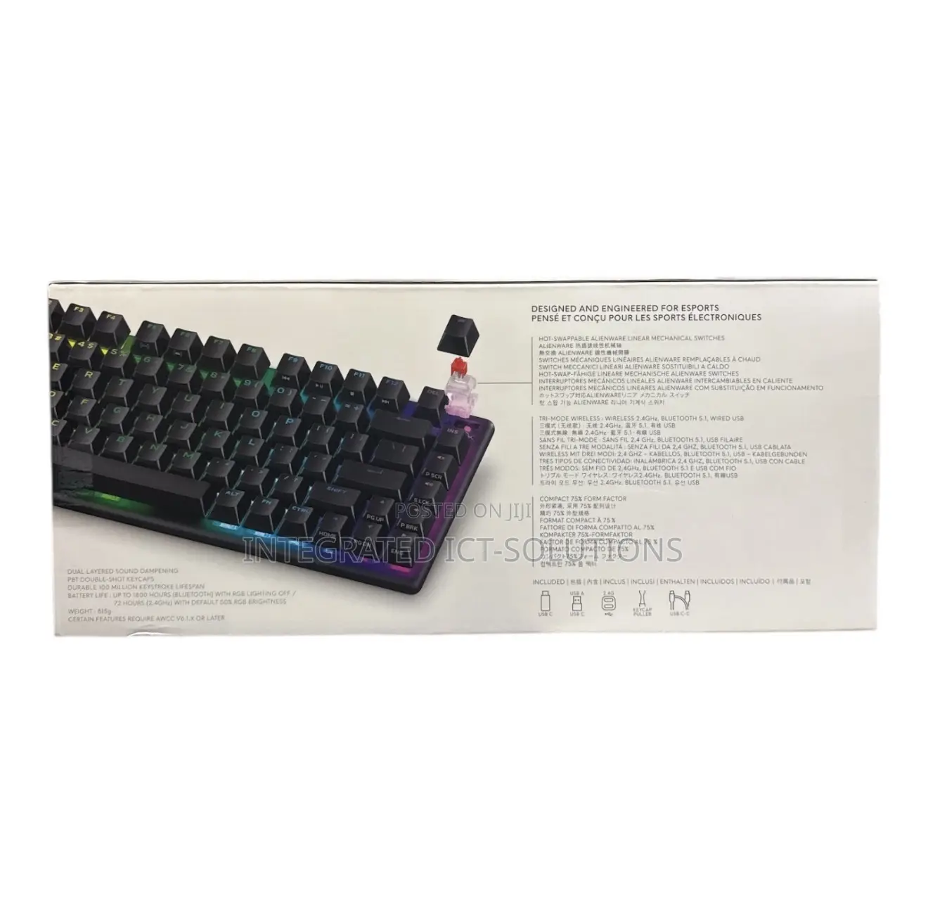 Alienware Pro Wireless Gaming Keyboard (Pro-Kb-G-Ww)