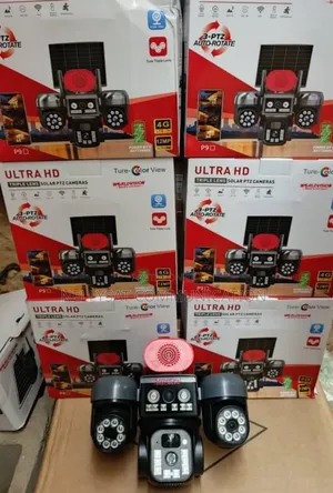 Three Lens Solar Camera With Alarm