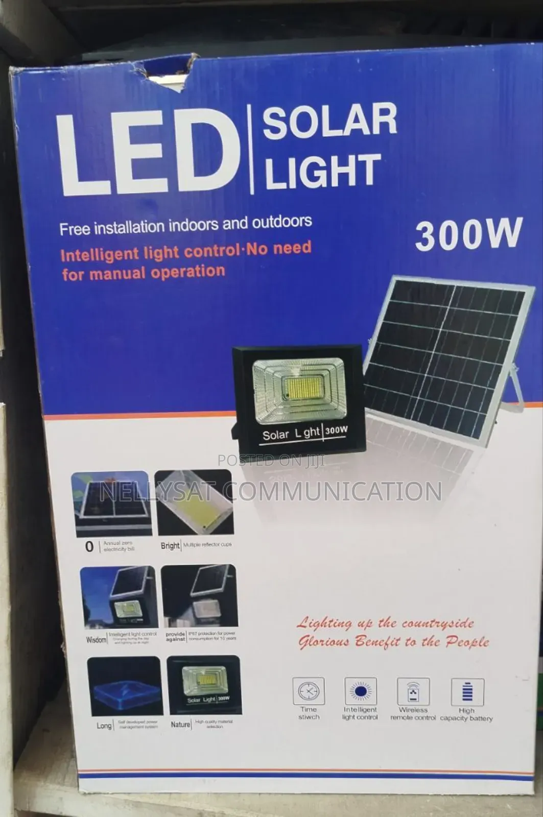 Solar Flood Light With Panel