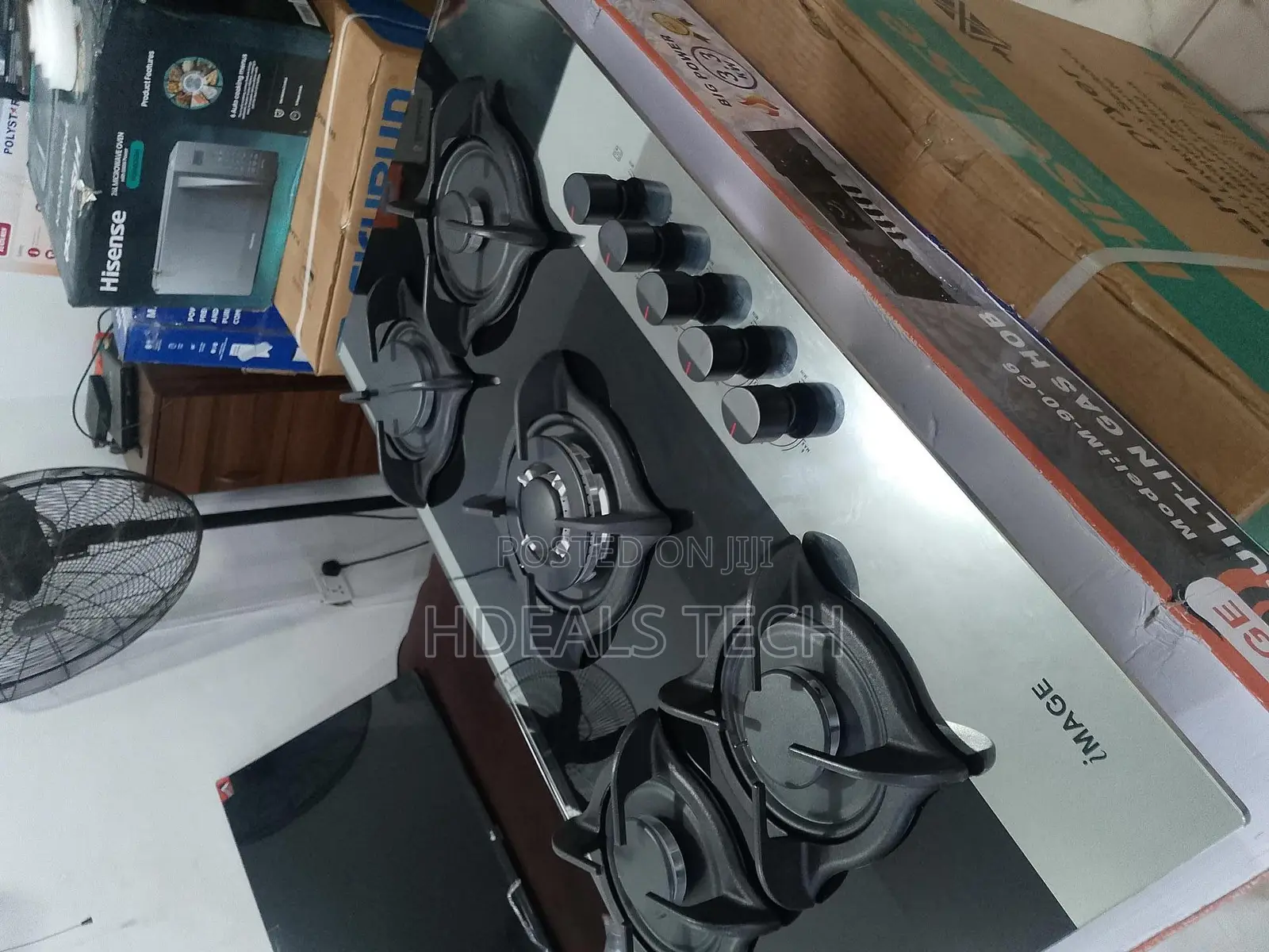 Master Flame 5-Burner Image Auto-Ignition Gas Hob