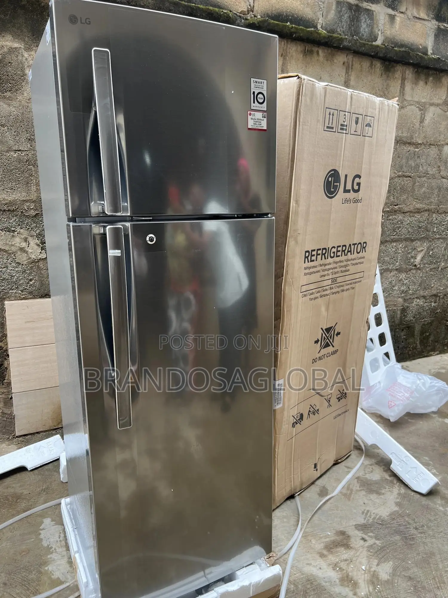 Lg 308l Silent Cooling Fridge Ref-322rlbn