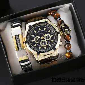 Men Chain Gift Set Wristwatch