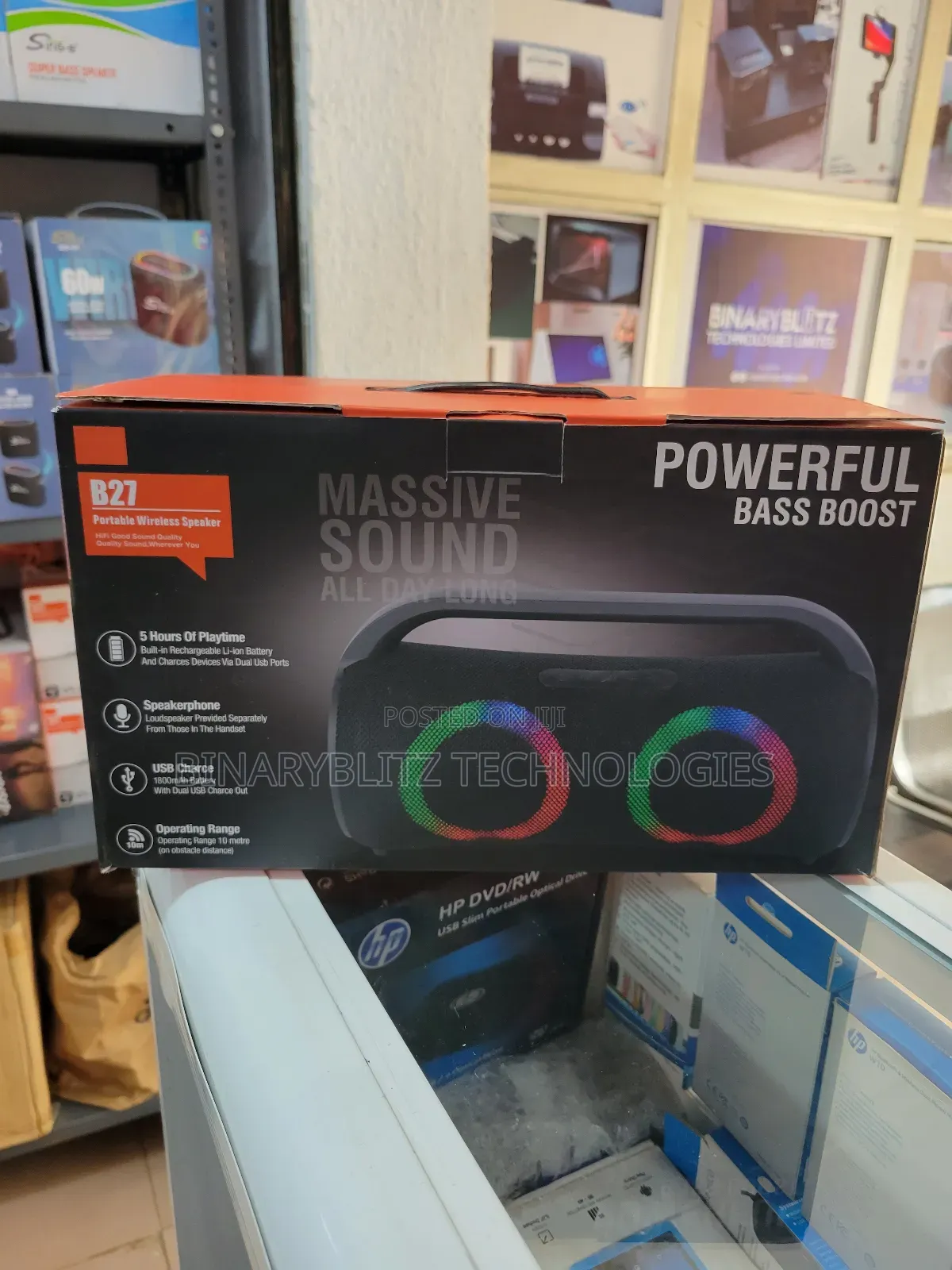 40 Watts Portable Bluetooth Speaker With Fm