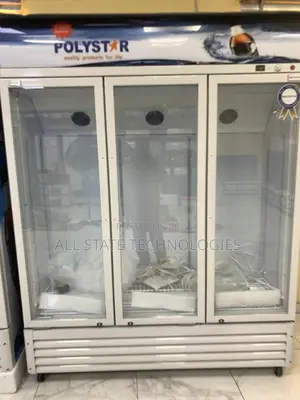 Polystar Glass Door Showcase Refrigerator, Triple Door Design