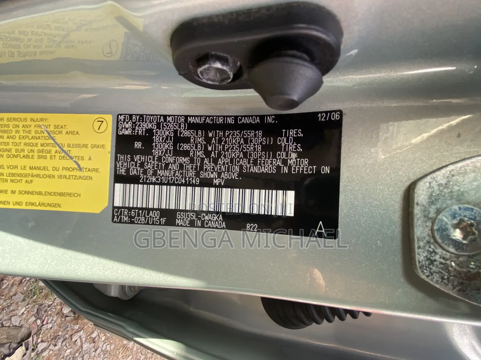 Lexus RX 350 4x4 2007 Green