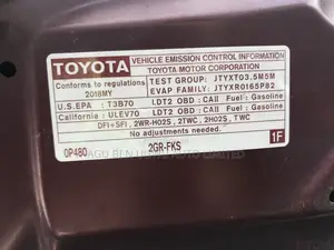 Toyota Highlander Limited 4x2 V6 (3.5L 6cyl 8A) 2018 Burgundy