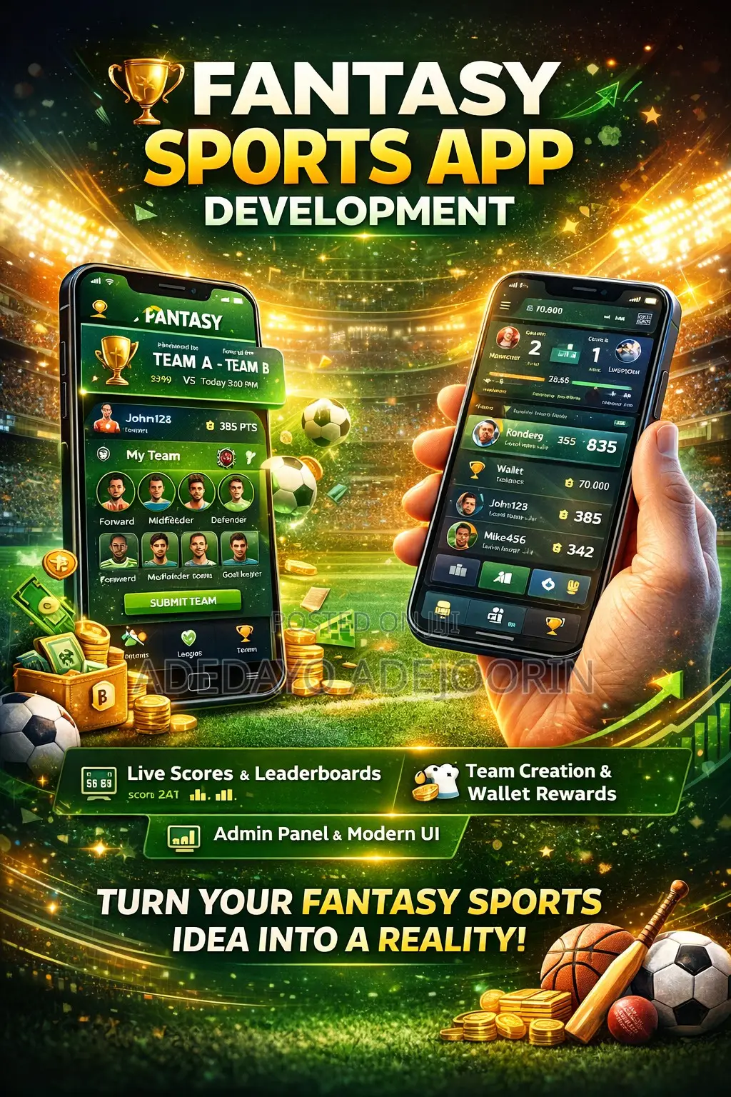 Custom Fantasy Sports Application