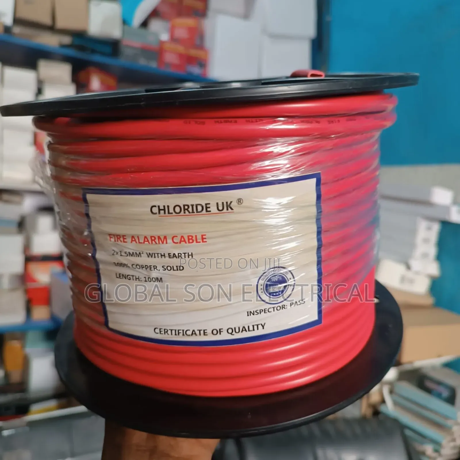 2x1.5mm Chloride Fire Alarm Cable