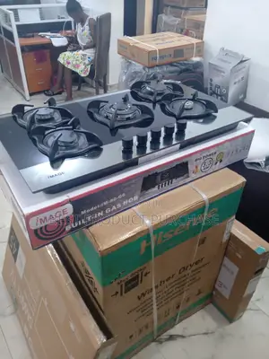 Image 5 Burner Built-in Gas Hob Im-90-G6 - New With Cast Iron