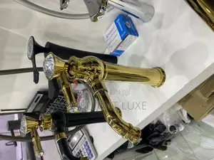 Gold Basin Mixer Tap