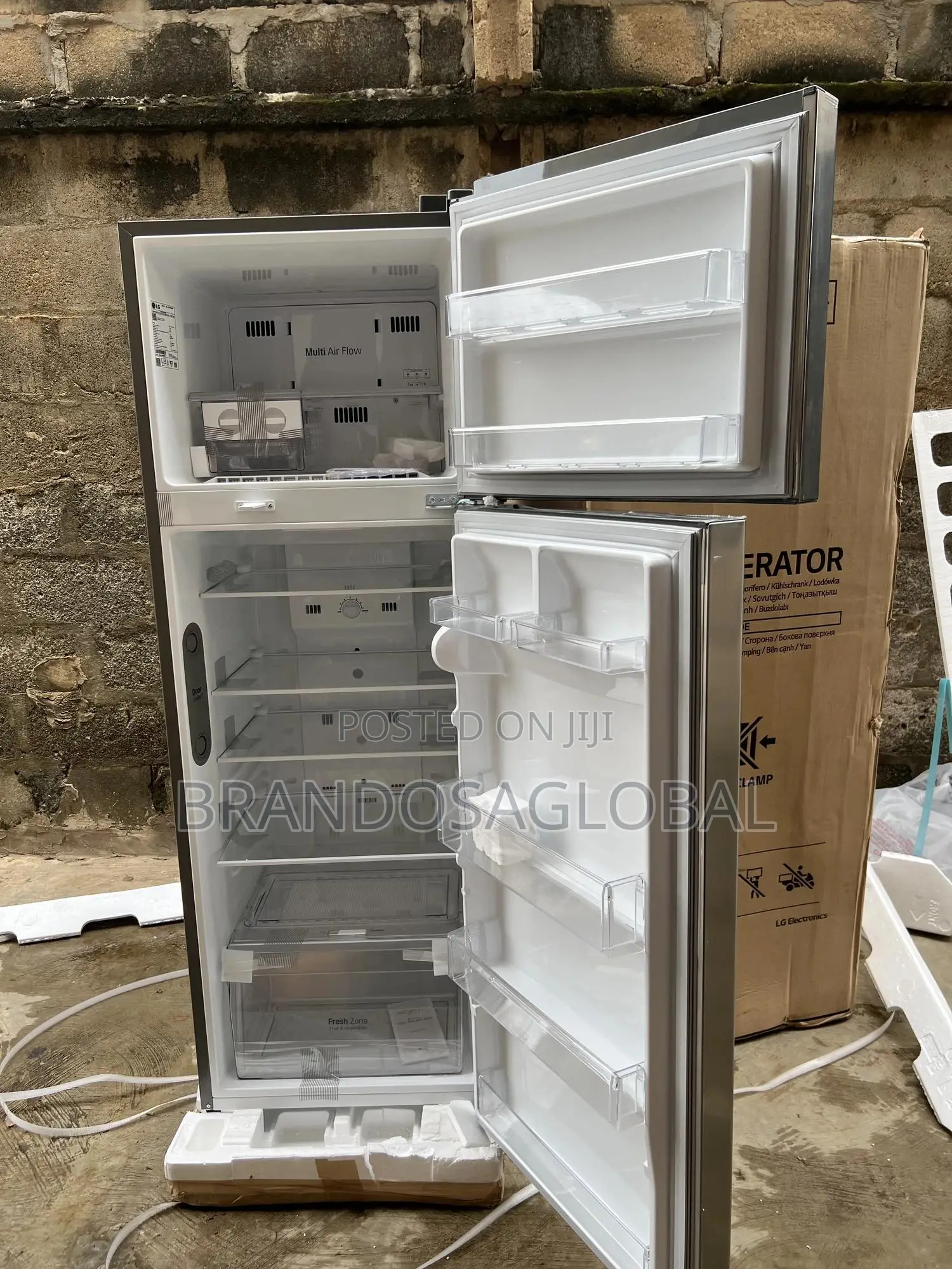 Lg 308l Elegant Double Door Refrigerator Ref-322rlbn