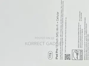 New Apple iPad Pro 13 (2025) 1 TB Black
