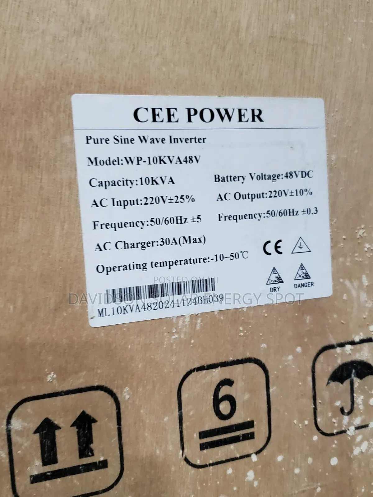 10kva 48v Cee Power Solar Inverter
