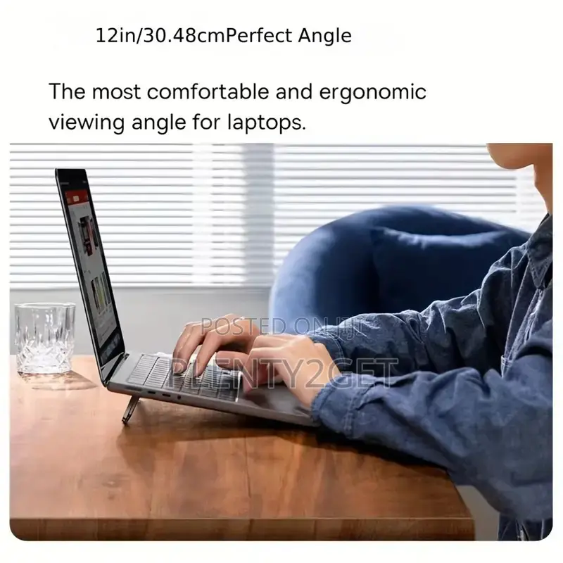 Compact Portable Laptop Stand: Invisible, Foldable, Ergonomic Desk Sup