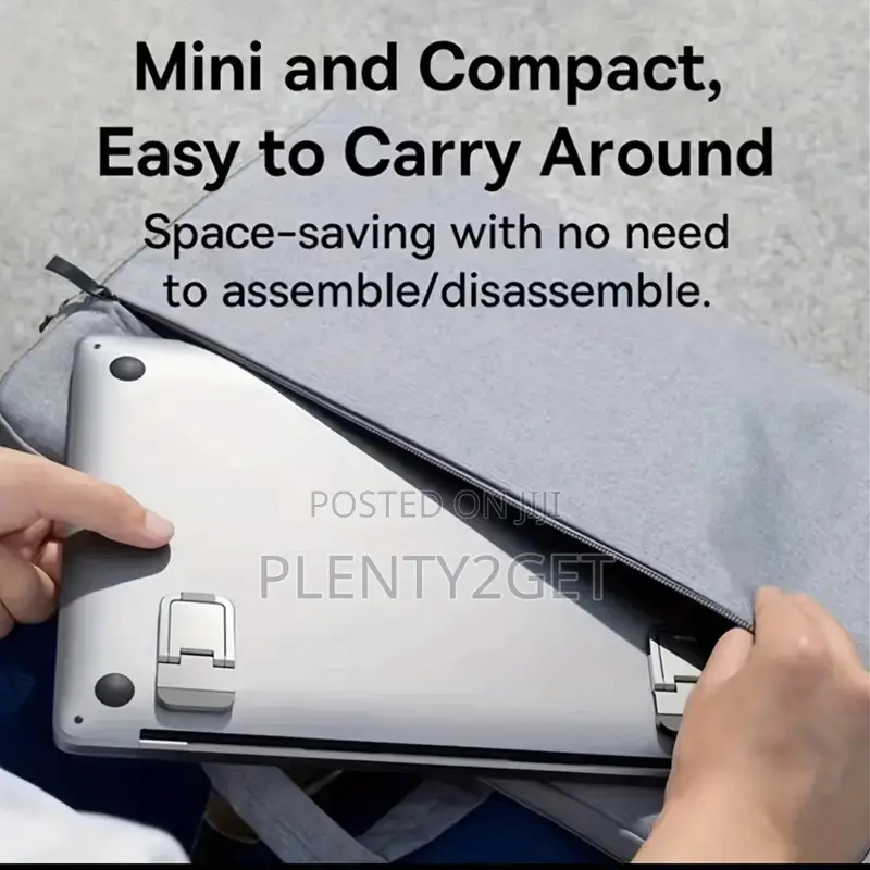 Compact Portable Laptop Stand: Invisible, Foldable, Ergonomic Desk Sup