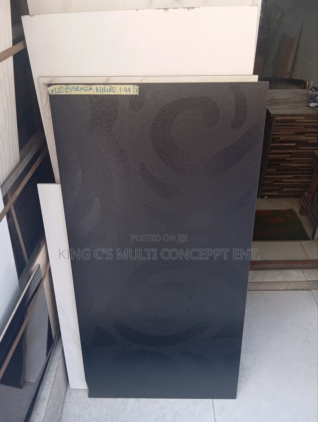 600x1200 Spanish Pure Black Tiles