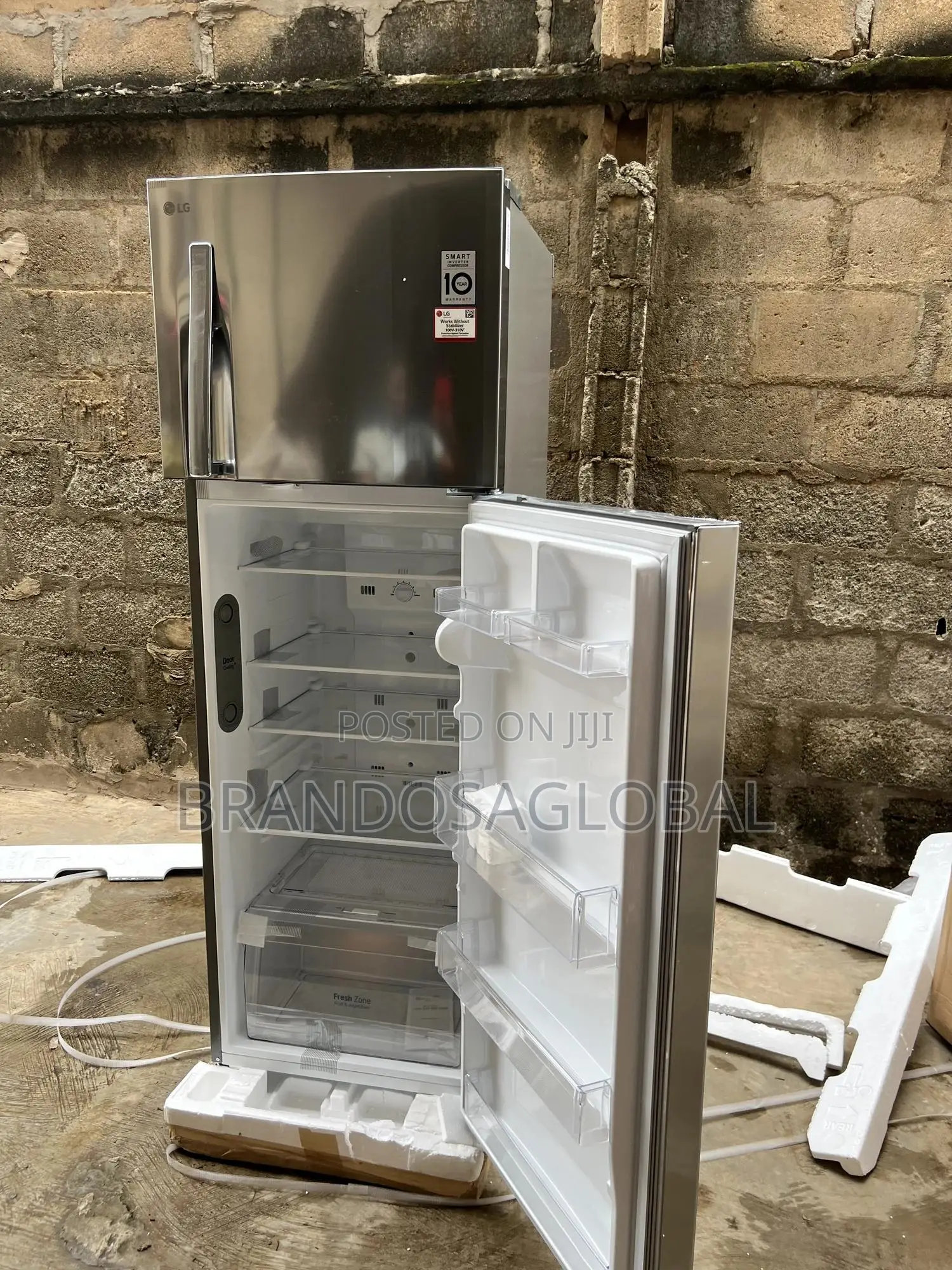 Lg 308l Spacious Double Door Fridge Ref-322rlbn