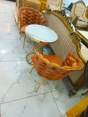 Luxury Two Bar Chairs With Coffee Table