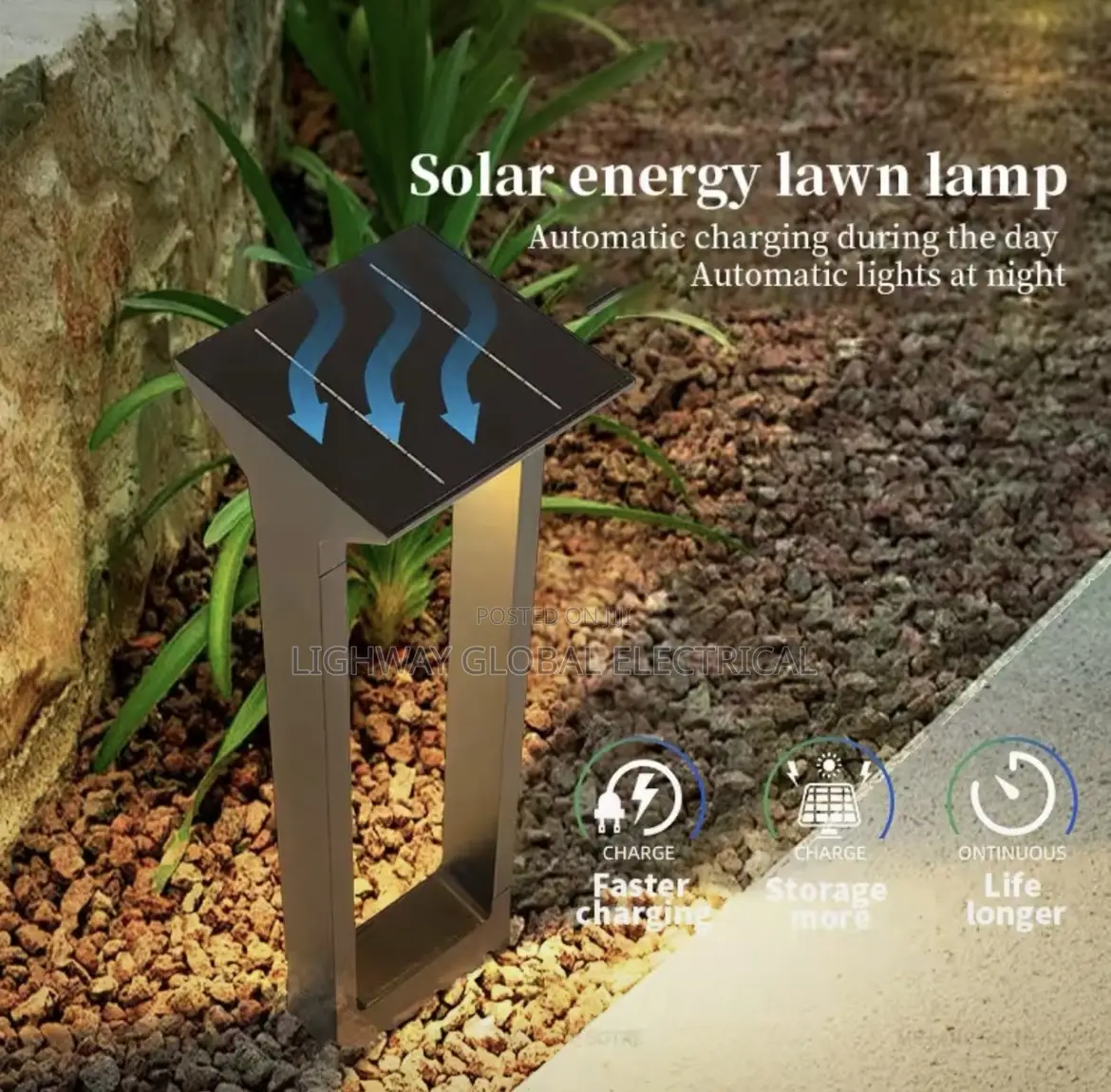 Solar Garden Lawn Light