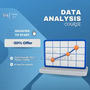 Data Analysis Course Covering Microsoft Excel, Sql, Tableau, Powerbi