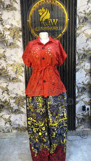 Net Top and Ankara Trouser