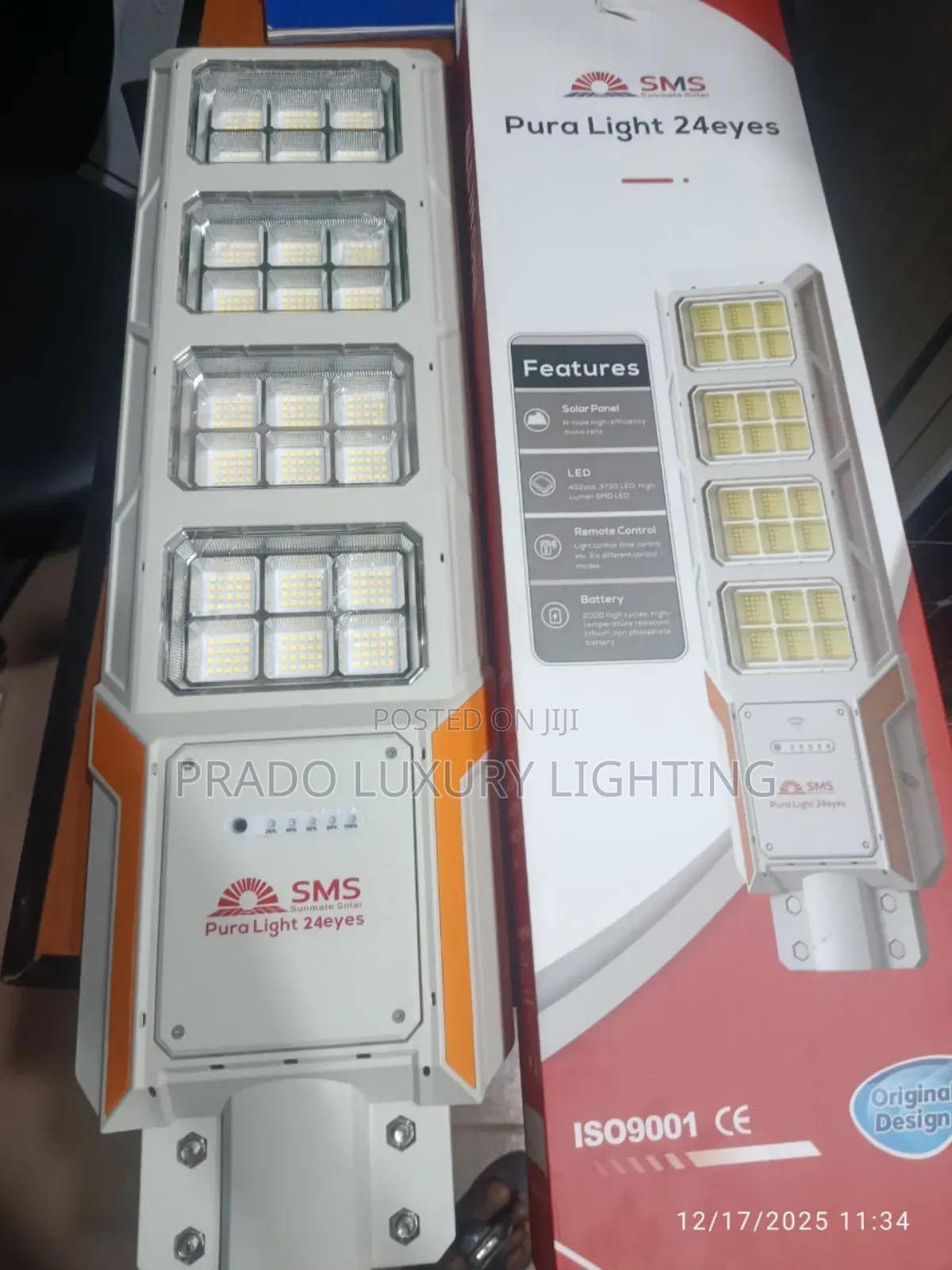 24eyes SMS Solar Street Light