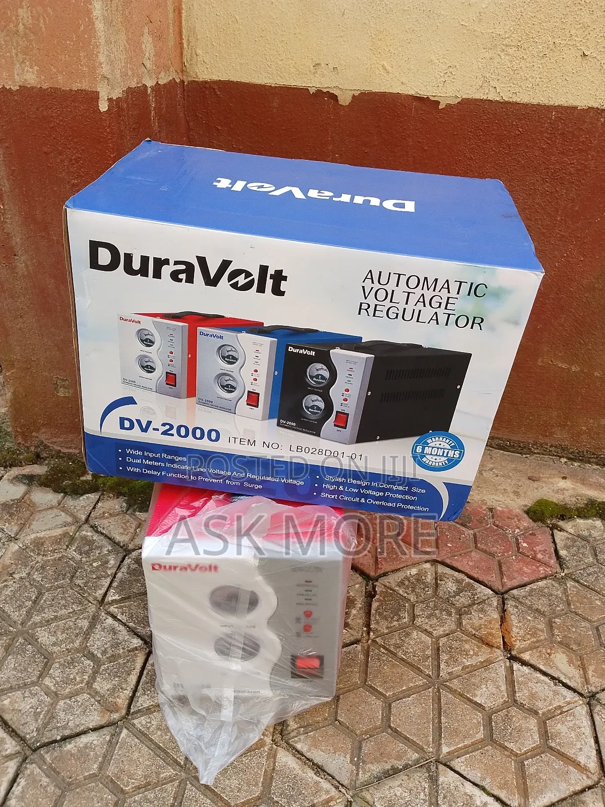 Electrical Voltage Duravolt Dv-2000 Stabilizer