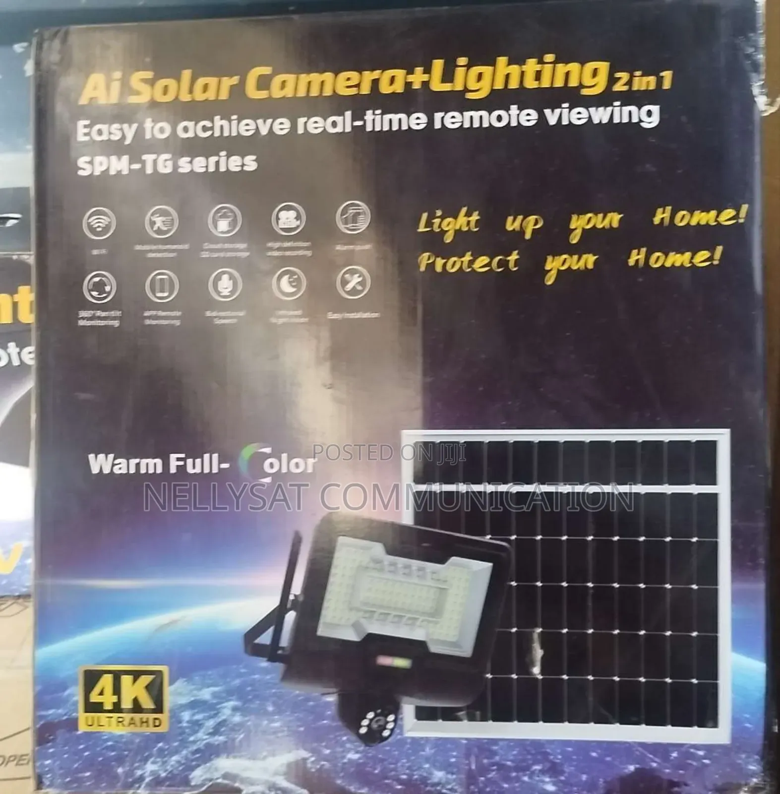 V380 Single Lens Solar CCTV Camera