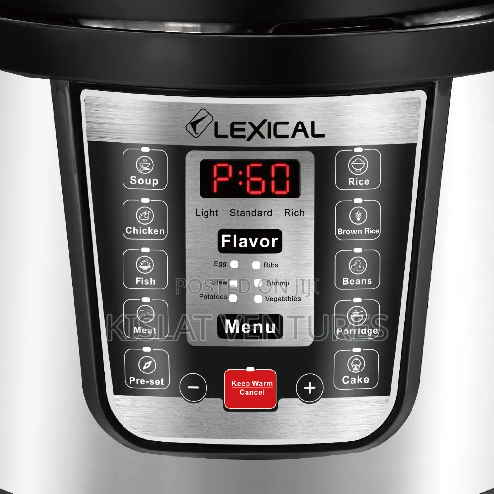 Lexical Electric Pressure Cooker 6l - 1000w