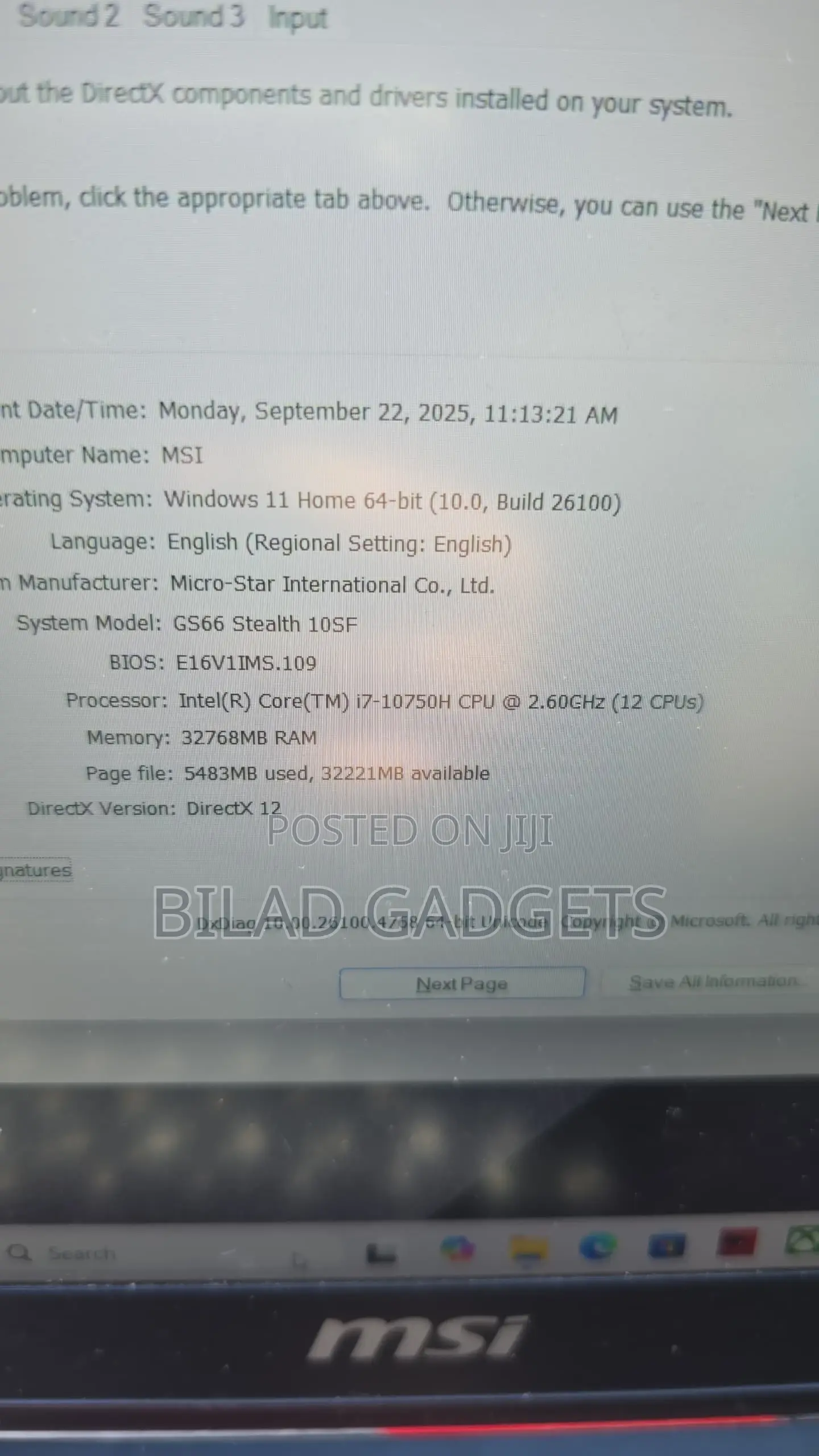 Laptop MSI Stealth GS77 16GB Intel Core I7 SSD 1T