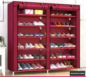 Double Row Shoe Cabinet