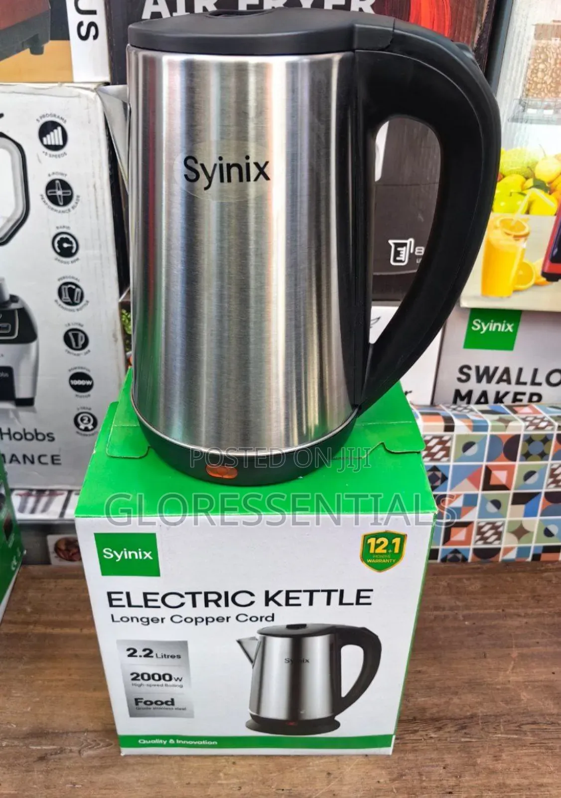 Syinix Eletric Stainless Jug 2.2l