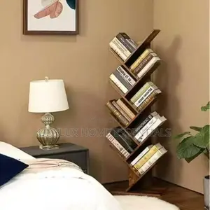 Wooden 8-Tier Tree Bookshelf