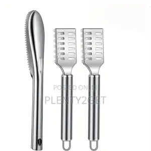 3pcs Stainless Steel Fish Scale Scraper Set - Easy-to-Use, Durable Kit